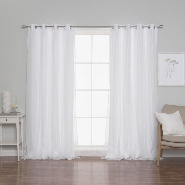 52  W x 84  L Brockham Solid Room Darkening Grommet Curtain Panels (Set of 2) Online Hot Sale - Image 2