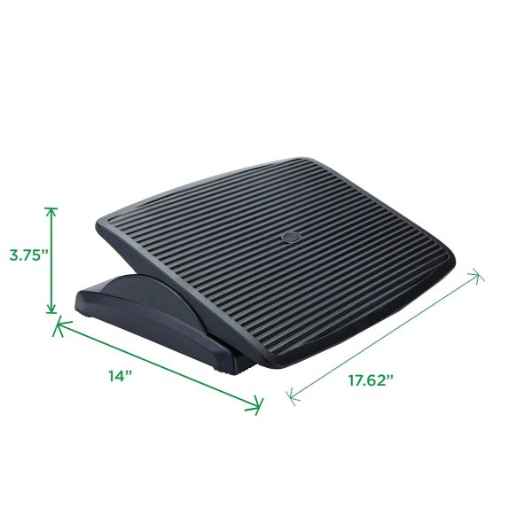 Mind Reader Tilt Adjustable Footrests, Black on Sale - Image 3