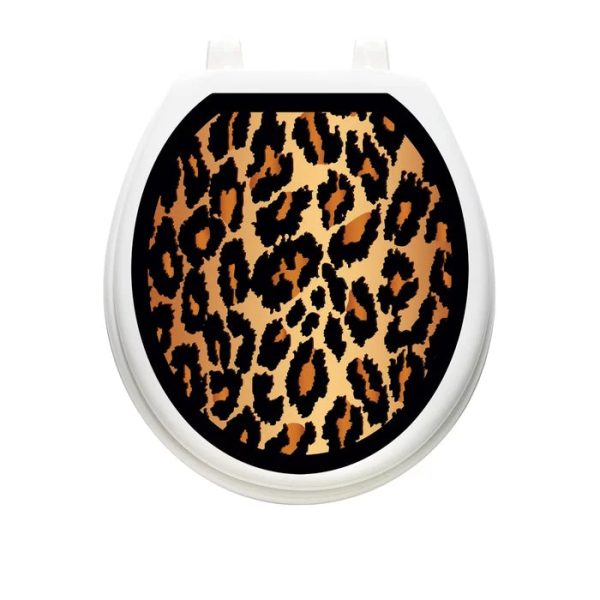 Classic Leopard Toilet Seat Decal For Cheap - Image 2