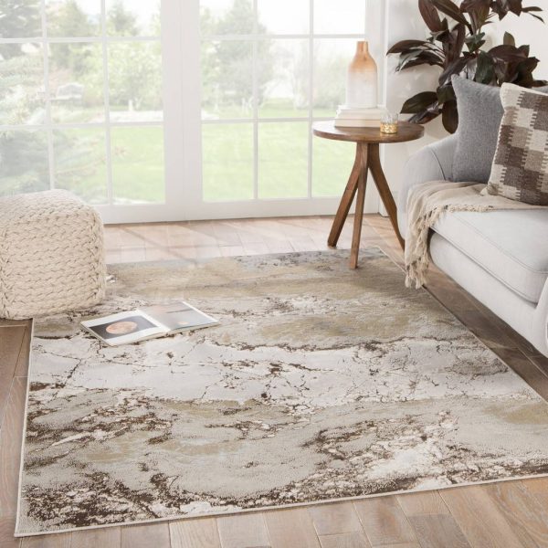 Cisco Abstract Gray  Brown Runner Rug (2 2 X8 ) - Jaipur Living Online Hot Sale