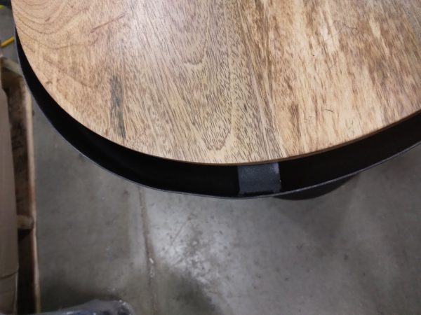 Gino Turned Drum Accent Table Black Hot on Sale - Image 4