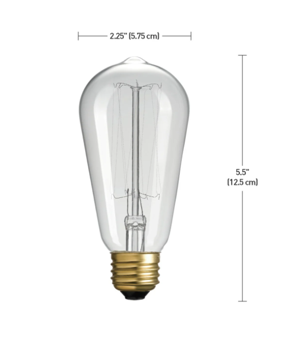 Globe Electric Pack of (3) 40 Watt Dimmable S60 Medium (E26) Incandescent Light Bulbs - SET OF 12 Sale - Image 3